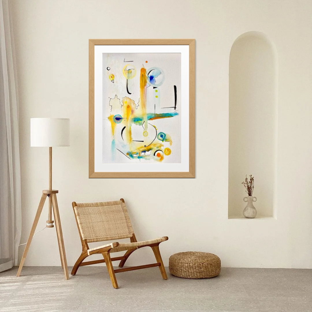 Clean Beige Brown Interior Wall Frame Display Mockup Instagram Post-1